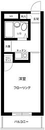 スカイコート新宿7 1Kの間取図画像