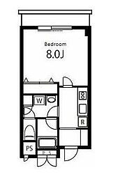 ガーデン杉並方南 1Kの間取図画像