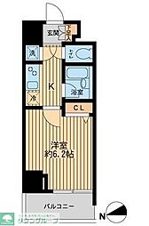 HF早稲田レジデンス 1Kの間取図画像