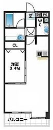 ヴァンテアンライフ高円寺壱番館 1LDKの間取図画像