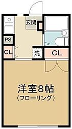 パーク・ヴィラ豊島園 1Kの間取図画像