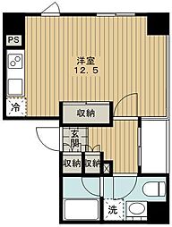 コンフォリア池袋 ワンルームの間取図画像