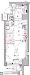 ラグディア北新宿 1Kの間取図画像