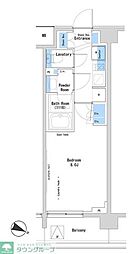 ルフォンプログレ中野富士見町ザ・レジデンス 1Kの間取図画像