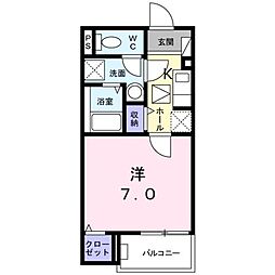 S・B・C板橋 1階1Kの間取り