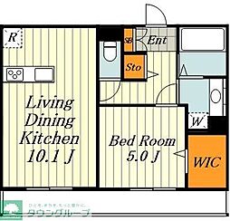 アビタシオン駒込 303 3階1LDKの間取り
