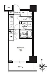 ＨＦ正光寺赤羽レジデンスII 2階1Kの間取り