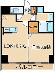 セリーン志村 3階1LDKの間取り