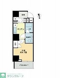 VIOR文京関口 1Kの間取図画像