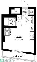 ライオンズマンション白山駅前 ワンルームの間取図画像