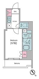 RESIDIA文京本郷3 1Kの間取図画像