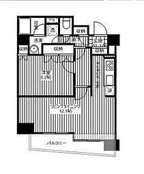 エスティメゾン赤羽 1LDKの間取図画像