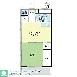 ライオンズマンション駒込六義園 1DKの間取図画像