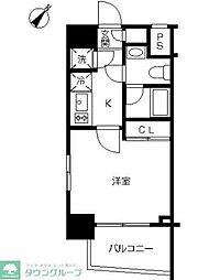 スカイコート池袋西壱番館 1Kの間取図画像