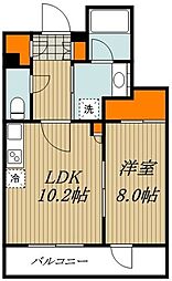 パークアクシス滝野川ラブリーズ 1LDKの間取図画像