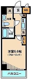 スカイコートパレス西巣鴨 1Kの間取図画像
