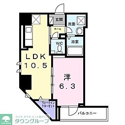 プラザ・デル・ソル 1LDKの間取図画像