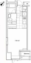 プライムアーバン南池袋 1Kの間取図画像