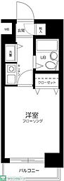アドリーム千駄木 1Kの間取図画像