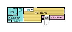 THETERRACE滝野川 ワンルームの間取図画像