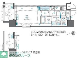 ズーム秋葉原イースト 1Kの間取図画像
