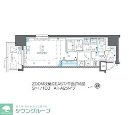 ズーム秋葉原イースト 1Kの間取図画像