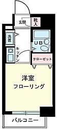 アドリーム千駄木 1Kの間取図画像