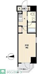 OrchidResidence蔵前 1Kの間取図画像