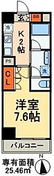 ヴェルト日暮里イースト 1Kの間取図画像