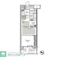 ParkCube西ヶ原STAGE 1LDKの間取図画像