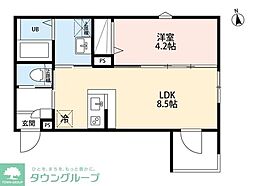 robot home 北綾瀬 1LDKの間取図画像