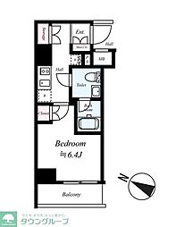 ARCOBALENO OSHIAGE BLOSSOM 1Kの間取図画像