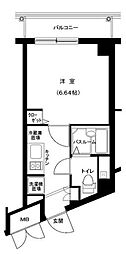 グランフォース西新井 1Kの間取図画像