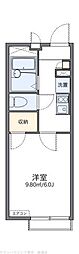 レオパレス六町 1Kの間取図画像