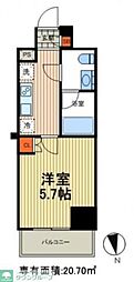 Risingplace綾瀬二番館 1Kの間取図画像