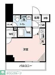マイナビSTAYトワイライトヒルズ新岩駅前 ワンルームの間取図画像