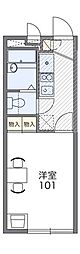 レオパレスエピナール3 1Kの間取図画像