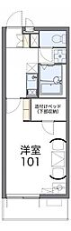 レオパレスコスモエムケー 1Kの間取図画像