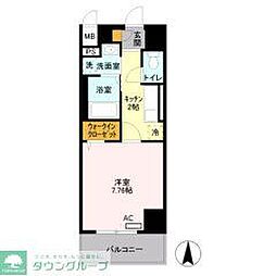 A8 1Kの間取図画像