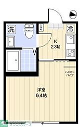 Aven 京成小岩 1Kの間取図画像
