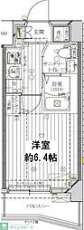 REGALIZ北千住 1Kの間取図画像