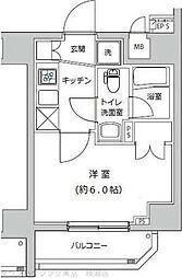 Risingplace綾瀬三番館 1Kの間取図画像
