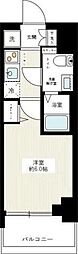 AZESTアオト2 1Kの間取図画像