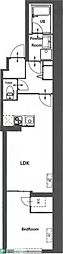 CREATIF東日暮里 1LDKの間取図画像