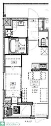 ルミーク北千住 1LDKの間取図画像