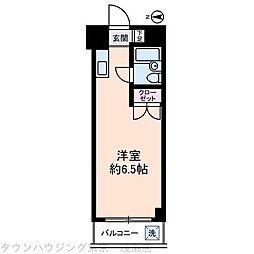 エレガンス綾瀬フィフス ワンルームの間取図画像
