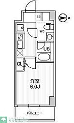 ＡＬＴＥＲＮＡ四つ木 7階1Kの間取り
