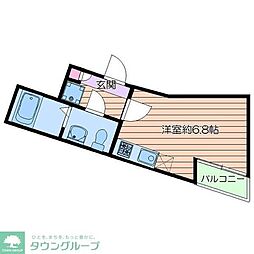 Ｗｅｌｌ−ｂｅｉｎｇ北千住 1階ワンルームの間取り