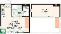 LeaLea ワンルームの間取図画像