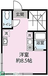 アウローラ金町 ワンルームの間取図画像